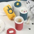 Travel Portable Food Container Breakfast Cup For Milk Oatmeal, Yogurt, Porridge, Soup- 330 Ml. 