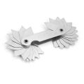 Portable Stainless Steel Radius Gauge External Internal Concave Convex Fillet Gauge Two Types Metric Gauge Set For Tool Makers. 