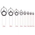 8 Pcs/Set Fishing Rod Guides Tip Fish 5-18mm Dia & 8 Pcs Fishing Rod Guide Oval Fishing Rod Eyes Guides Line Rings Pole. 