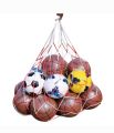 Carry Net Bag Sport Portable Equipment Nylon Net Bag Carry Mesh Basketball, Volleyball And Football Soccer Ball Bag Hold 10 Ball. 