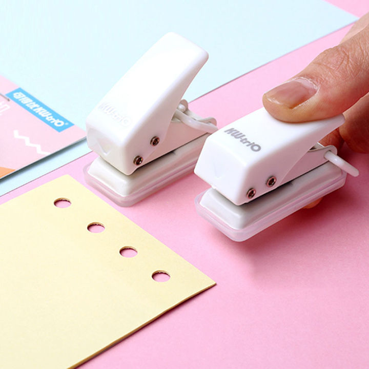 Cute Mini Single Hole Shape Punch for Planner Disc Ring DIY Paper Puncher Podazz