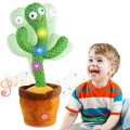 Dancing Cactus Toys, Talking Dancing Cactus Plush Toy Electronic Shake Toys, Repeat English Songs Plush Cactus Toys for Babies, Children Funny Toys. 