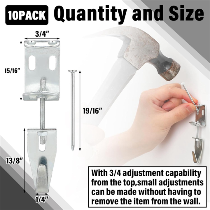 Home%20Organization%20Solution%20-%2010%20Pcs%20Picture%20Hangers%20with%20Adjustable%20J%20Hooks%20for%20Hanging%20Mirrors%20-%20Image%202