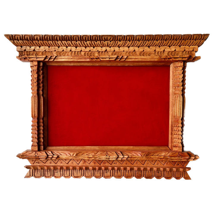 Wooden Hand-Carved Photo Frame 16X12 inch for Photo size(12X8