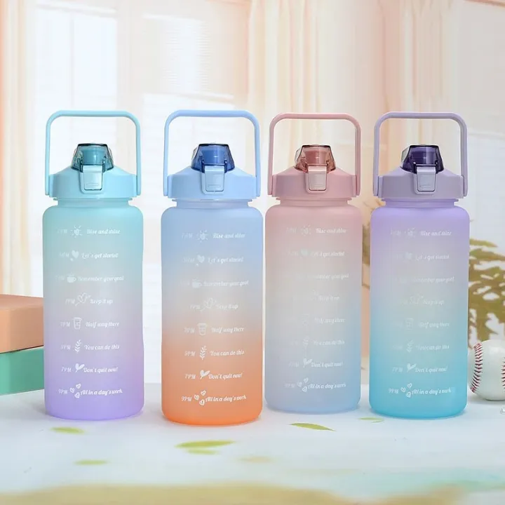 1Pcs%202L%20Motivational%20Sports%20Water%20Bottles%20With%20Times%20To%20Drink%20Removable%20Strainer%20Straw%20Sipper%20Leakproof%20-%20Image%202