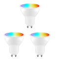Tuya GU10 Smart LED Bulb Dimmable 5W AC100-130V WIFI+Bluetooth Smart Life App Control Work with Home 3 Pcs. 