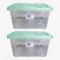 Bagmati Smart Box Multipurpose Plastic Storage Container Box With Lock (Clear/Transparent) – Rectangular. 