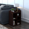 Light Engineered Wood Side Table / Corner Table for Living Room Bedroom Office Matte Finish in Black. 