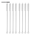 DISICHEN 2~10PCS Straw Cleaning Brush Reusable Eco-Friendly Stainless Steel Drinking Straw Cleaner Brush Set Soft Hair Cleaning Tool. 