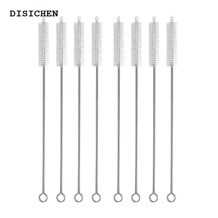 DISICHEN%202~10PCS%20Straw%20Cleaning%20Brush%20Reusable%20Eco-Friendly%20Stainless%20Steel%20Drinking%20Straw%20Cleaner%20Brush%20Set%20Soft%20Hair%20Cleaning%20Tool%20-%20Image%207