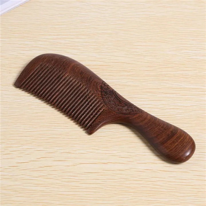 NXFDSIOZ%203X%20Unisex%20Sandalwood%20Comb%20Women%20Men%20Home%20Travel%20Wood%20Anti-Static%20Fine-Tooth%20Comb%20Wooden%20Handles%20Hair%20Comb%20-%20Image%202
