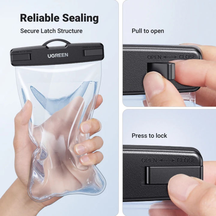 ZEBF--UGREEN%207.2%20inch%20IPX8%20Waterproof%20Phone%20Case%20Bag%20for%20iPhone%2015%2014%2013%20Pro%20Max%20Samsung%20Protective%20Case%20Universal%20Swimming%20Pouch%20Bag%20-%20Image%205