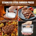 2Pcs Burger Press,Hamburger Press,5.5Inch Round & Square Smash Burger Press for Hamburger Smasher Tool Easy Install Easy to Use. 