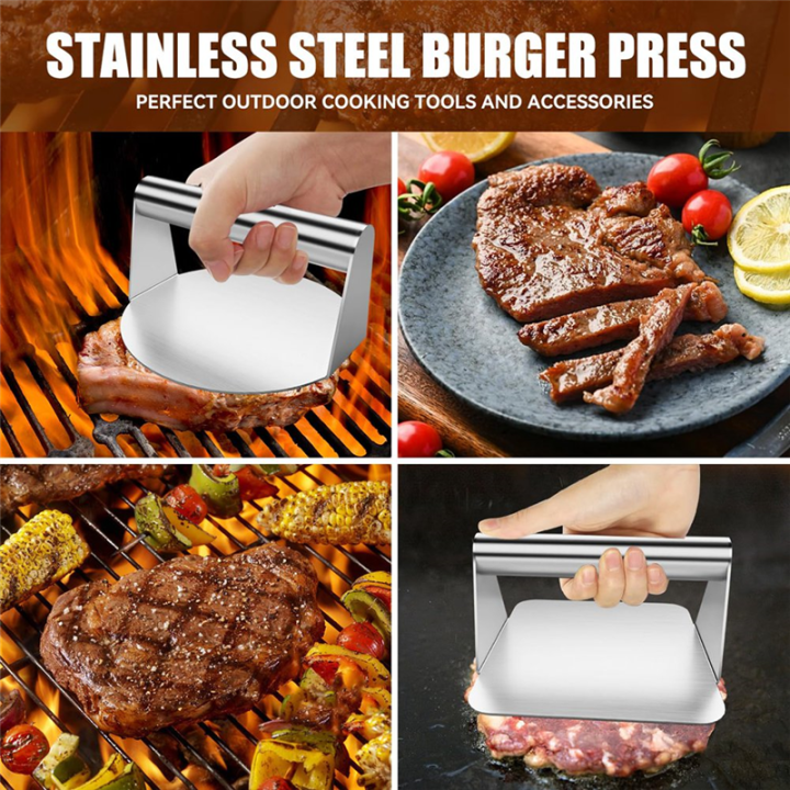 2Pcs%20Burger%20Press,Hamburger%20Press,5.5Inch%20Round%20&%20Square%20Smash%20Burger%20Press%20for%20Hamburger%20Smasher%20Tool%20Easy%20Install%20Easy%20to%20Use%20-%20Image%202