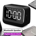 Multifunctional Digital Display Bluetooth Speaker Mini Stereo Sound Alarm Clock Portable Music Player Bedroom. 