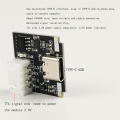 Isolated USB to TTL USB-C to serial port UART module. 