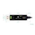 Industrial USB to TTL (C) 6pin Serial Module Cable FT232RNL for 5 Serial Port Debugging Module, Fine Workmanship. 