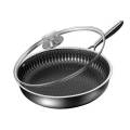 Double Sided Honeycomb Frying Pan Size 26 Cm, 28 Cm, 30 Cm. 