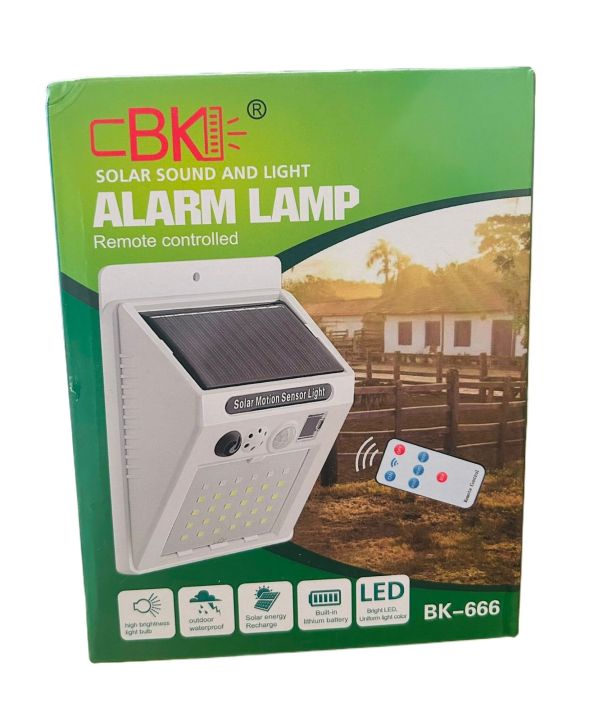 Remote Control Solar Light With Alarm Control