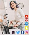 Mobile phone smart tracking bracket, selfie stick camera stabilizer 360° rotating smart object tracker, automatic face tracking mobile phone bracket, live broadcast/TIK Tok/video shooting/smartphone. 