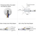 LKPCIGCXM Mini Motion Sensor Light Switch 110-220V PIR Sensor Smart Detection Time Adjustable Infrared Induction Detector. 