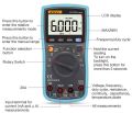 ZT-102A Digital multimeter auto ranging Multimeter Smart+Automatic Range 6000 Counts multimeter diode. 