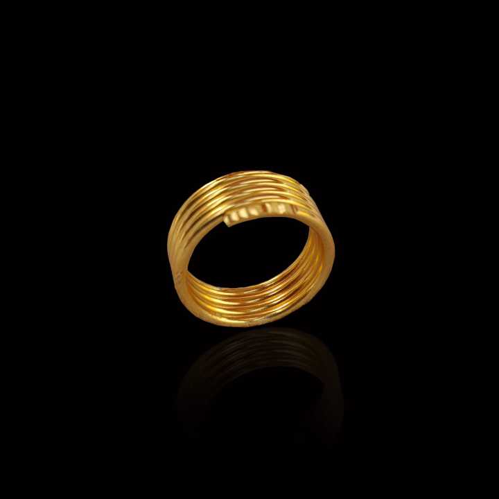 Gold Plated Panchadhatu Beruwa Authi Ring For Men And Women