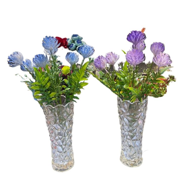 Artificial%20Rubber%20Blue%20Allium%20Caesium%20Flower%20With%20Hard%20Transparent%20Pot%20For%20Decoration%20-%20Image%202