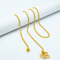 Gold Plated Panchadhatu Thin Chain For Women. 