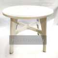 Dolphin Round Molded Plastic Table With Sturdy Legs. 