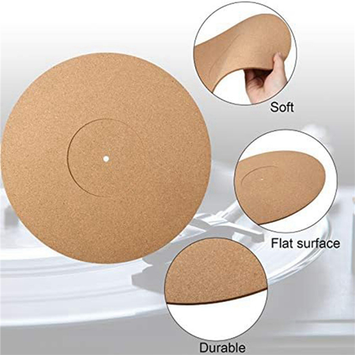 ARELENE%206%20Pieces%20Cork%20Turntable%20Mats%20with%20High%20Fidelity%20for%20Vinyl%20LP%20Record%20Players%20Audiophile%20Reduce%20Noise%20-%20Image%206