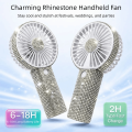 Powerful Small Size Mini Portable Fan Cute Design Pattern Handheld Personal Fan Long-Lasting Battery Sparkling Imitation Speed Portable Handheld Fan Summer Use. 