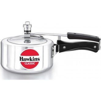 Hawkins Classic Aluminium Pressure Cooker, 2 Litre, Silver (CL20)