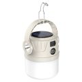 Portable Portable Solar Camping Light Dimmable with Output Beige Tent Lamp LED 1200mAh Battery Hanging Lights Outdoor. 