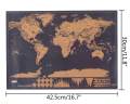 Scratch Off World MapScratch Off World Travel Tracker Poster Map30x42.5cm .. 