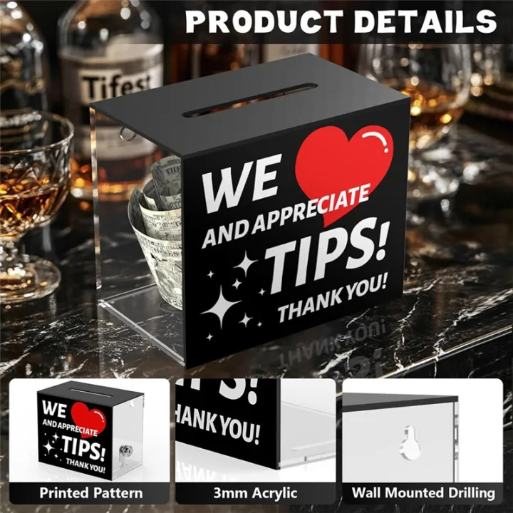 Tip%20Jars%20for%20Money%20Acrylic%20Tip%20Collection%20Box%20with%20Lock%20Donation%20for%20Bartender%20Bars,%20Musicians%20Restaurants%20Driver%20-%20Image%204