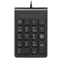 2X Mini USB Wired Numeric Keypad Numpad 18 Keys Digital Keyboard for Accounting Teller Laptop Android (Black). 