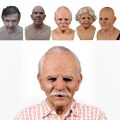 for Adults Non-toxic Realistic Eye Costume Party Face Cover Party Supplies Carnival Party Masquerade Old Man Cosplay Props Halloween Decoration. 