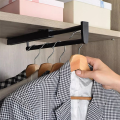 Pants Rack Top Mounted Vertical Pull-out Wardrobe Crossbar Hanger. 