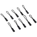 150 Pcs Durable 15 Colors Zipper Pulls Strong Polyester Cord Lock Mechanism Zip Clip Buckle Slider Cord Rope Puller for Bag. 