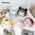Wenefang Sanrio Hello Kitty Transparent Coin Purse Cartoon Anime Cute My 2025 Melody Kuromi Cinnamoroll Bluetooth Earphone Bag Holiday Gifts. 