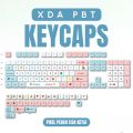 Pixel Peach Mechanical Keyboard Keycaps - XDA Profile - PBT Double Shot - Dye Sublimation Keycaps. 