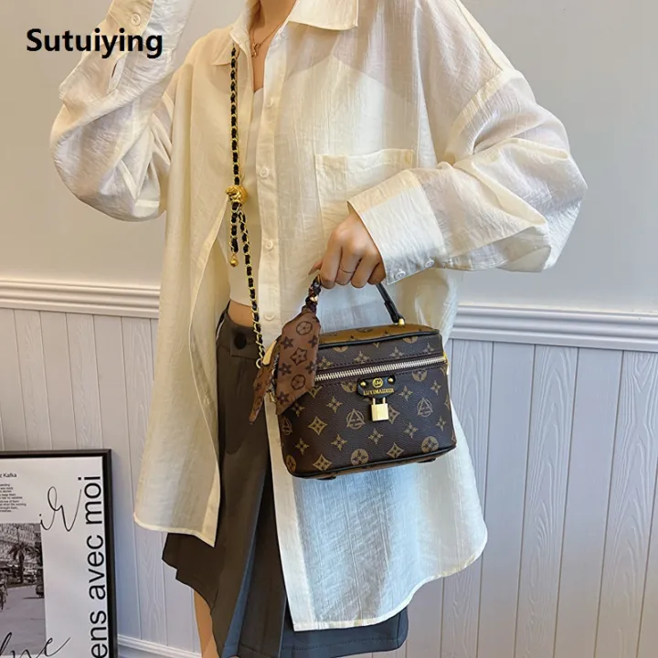 Sutuiying%202024%20Vintage%20Girls%20Shoulder%20Bag%20Handbag%20Printing%20Ladies%20Fashion%202025%20Crossbody%20Small%20Square%20Bag%20Simple%20Chain%20Girls%20Cosmetic%20Bag%20-%20Image%202