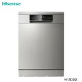 HISENSE H15DSS - 15 Place Settings Free Standing Dish Washer With LED Display Control Panel & Duel Zone Wash (Silver). 