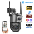Dual Lens Wireless Smart CCTV Video Surveillance IP Camera Color Night Vision/Two-Way Audio. 