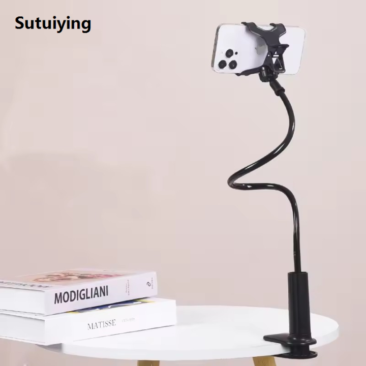 Sutuiying%201PC%20Live%20Bracket%20Lazy%20Overhead%20Bedside%20DesktopMobile%20Phone%20Overhead%20Luxury%20Clamp%20Bracket%20Flexible%20Long%20Arm%20Lazy%20Person%20Bracket%20-%20Image%202