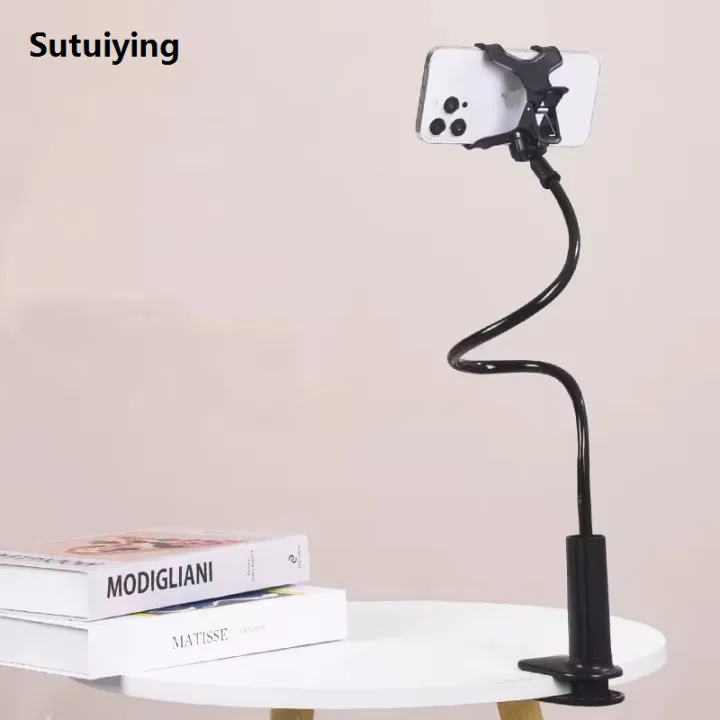 Sutuiying%201PC%20Live%20Bracket%20Lazy%20Overhead%20Bedside%20DesktopMobile%20Phone%20Overhead%20Luxury%20Clamp%20Bracket%20Flexible%20Long%20Arm%20Lazy%20Person%20Bracket%20-%20Image%202