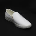 White Levo Shoes for Men Slip on Casual Leather Shoe. 