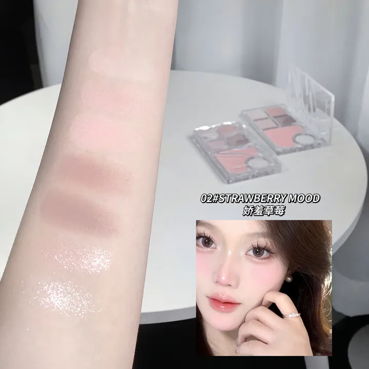 Gege%20bear%20light%20and%20shadow%20comprehensive%20eyeshadow%20palette%20matte%20pearlescent%20tender%20pink%20studio%20blush%20contour%20palette%20cross-border%20-%20Image%204