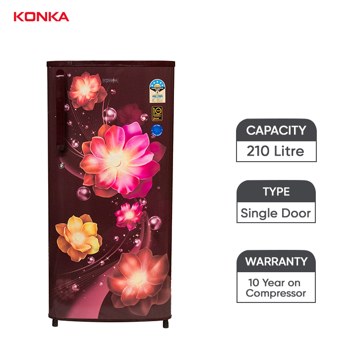 KONKA 210 Liters Refrigerator Single Door ( KRDF 210 GRF )